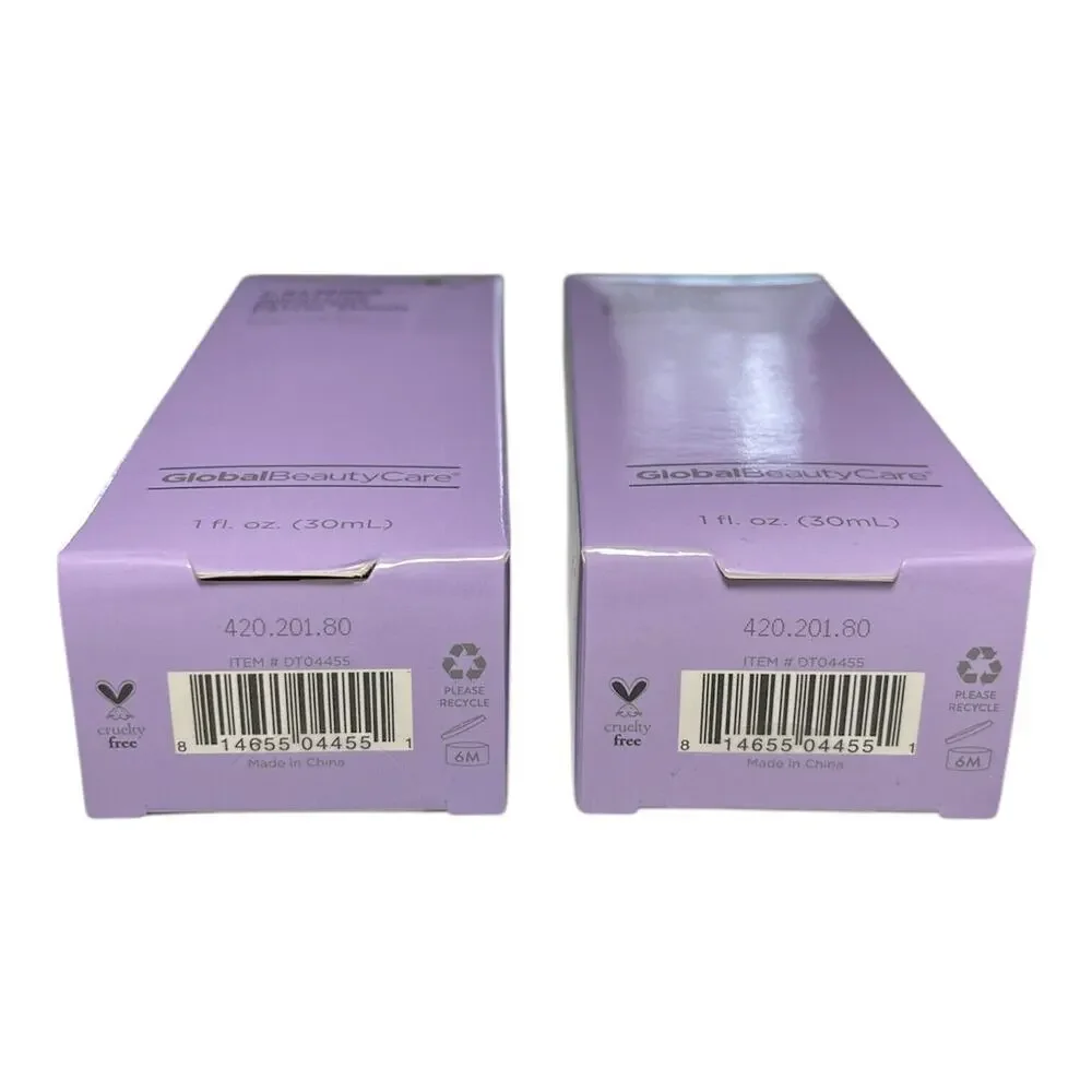 GLOBAL BEAUTY CARE Calming Nighttime Recovery Facial Serum~ 2 pack~ 1 fl oz per